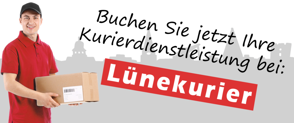 Klickbarer Banner der einen Paketboten zeigt, welcher zum Online-Anfrage-Formular führt